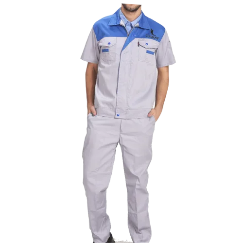 Summer Workwear Grey-Blue Clothes For Men